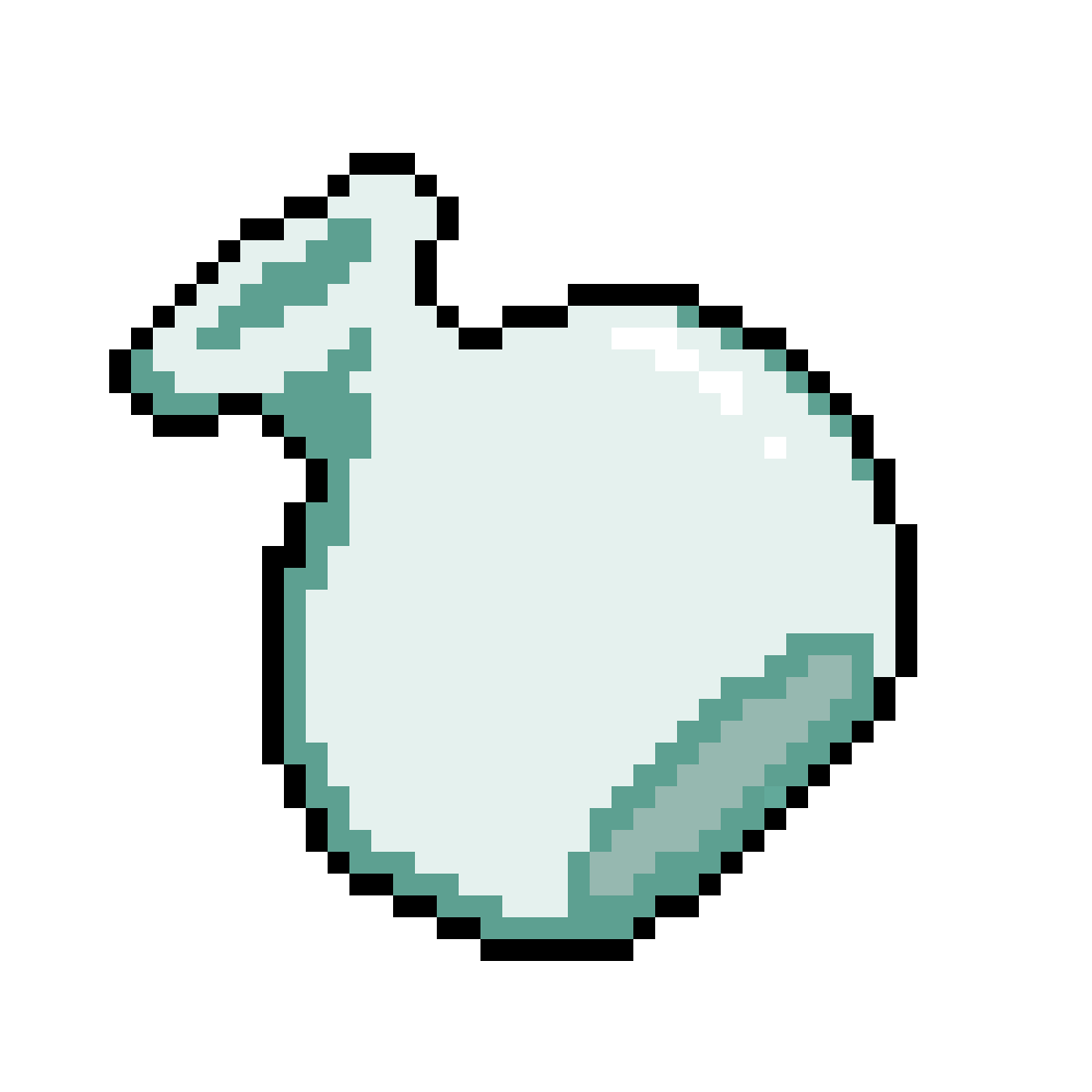 空のガラス瓶のドット絵